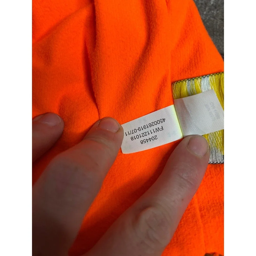 Under Armour Mens Blaze Orange Fleece Beanie Hat Hunting High Vis OSFA Logo
